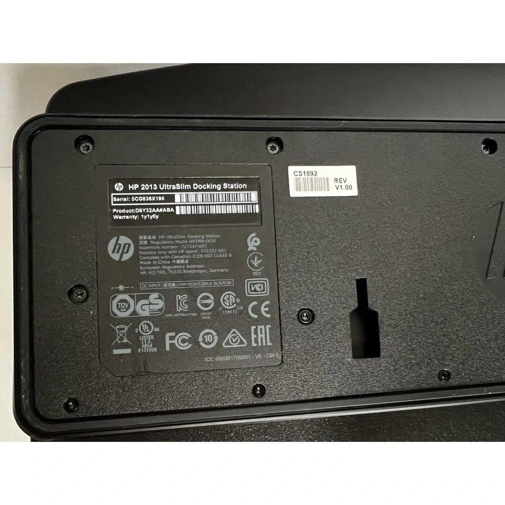 HP 2013 UltraSlim Docking Station Model: HSTNN-1X10 – Expand‎ Your Workstation